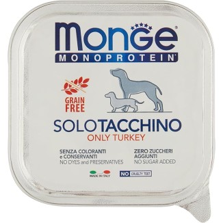 Monge Monoprotein Paté Solo Tacchino 150 gr cibo umido