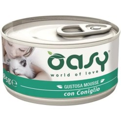 Oasy Mousse 70 Gr Coniglio  cibo umido per gatti