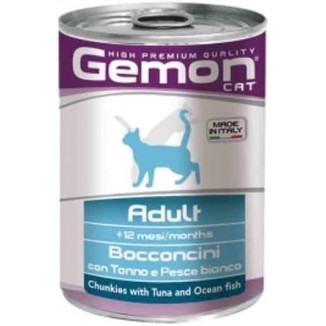 Gemon Cat Tonno E Pesce Steril 415Gr cibo umido