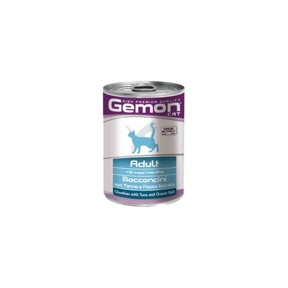 Gemon Cat Tonno E Pesce Steril 415Gr cibo umido