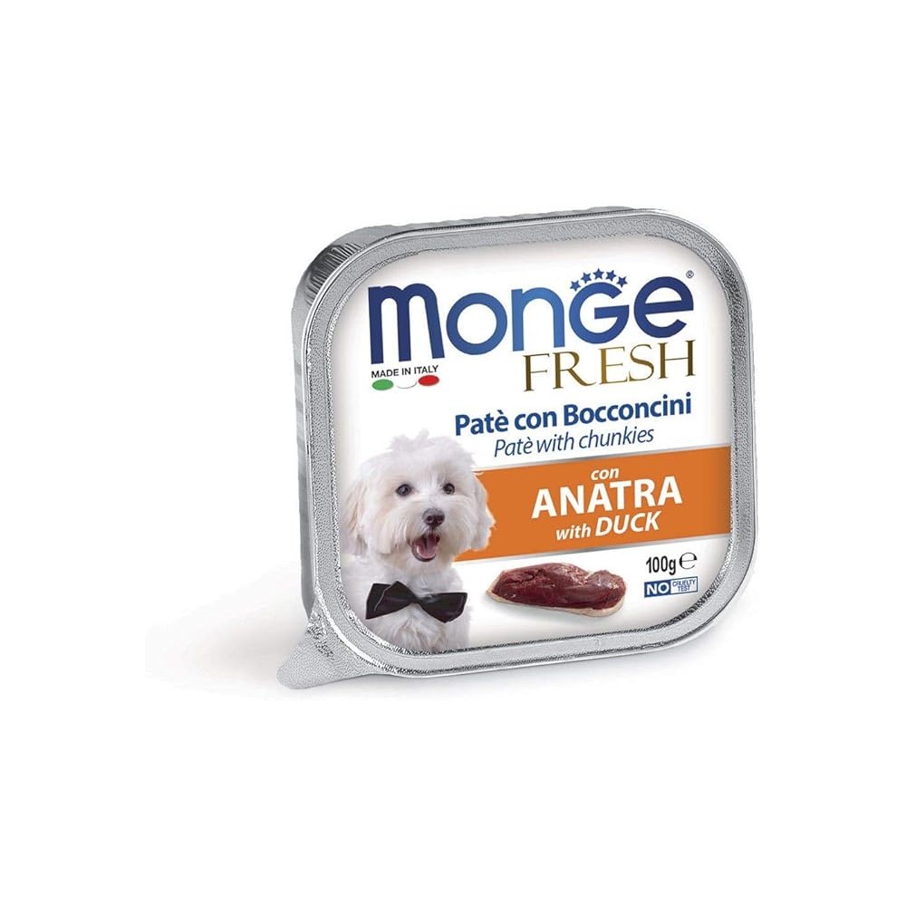 Monge Fresh patè con bocconcini Anatra 100 G cibo umido
