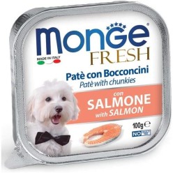 Monge Fresh patè e bocconcini Salmone 100 G cibo umido