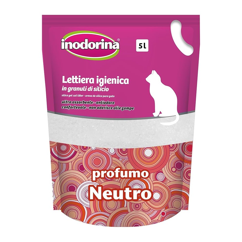 Lettiera  Inodorina Silicio Neutra 5 Lt