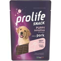 Prolife Dog Snack Monoproteico Grain Free Puppy Pork 90 Gr
