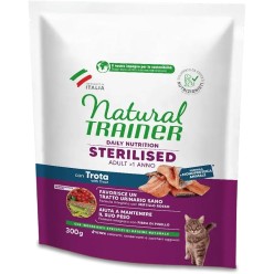 Natural Trainmer crocchette gatto Sterilised 300 Gr Trota