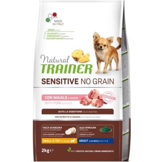 Natural Trainer crocchette cane Mini Grain Free Pork 2 Kg