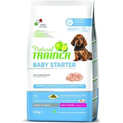 Natural Trainer crocchette gatto Cane Starter 1.5 Kg Pollo