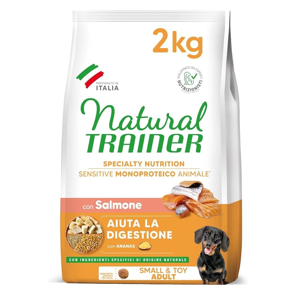 Natural Trainer  Sensitive crocchette cane adult  Mini Salmone 2 Kg