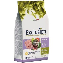 Exclusion Monoproteico  crochette cane medium large Light 3 Kg
