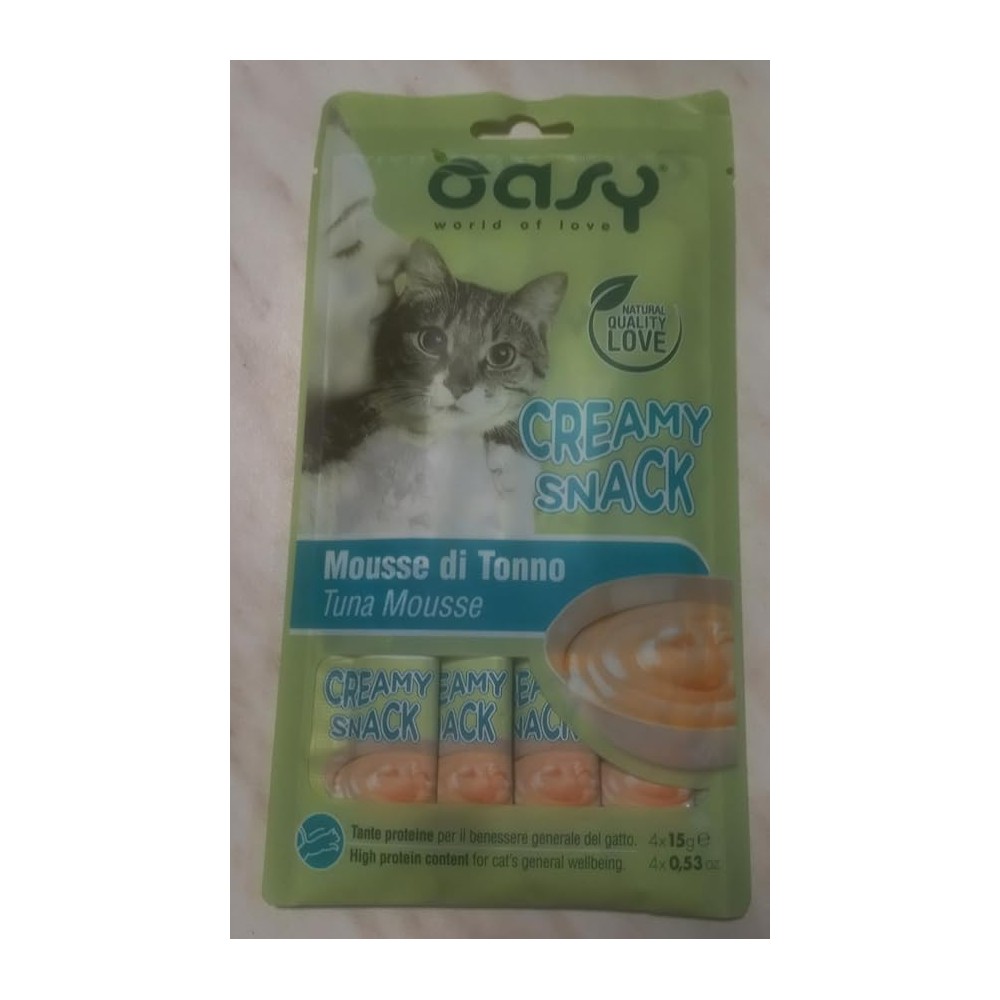Oasy Snack Cat Creamy Snack Tonno 85 Gr