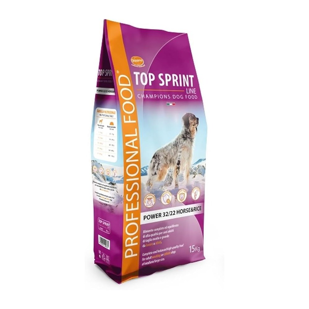 Cennamo Top Sprint Cavallo E Riso 32/22 15 Kg crocchette cane