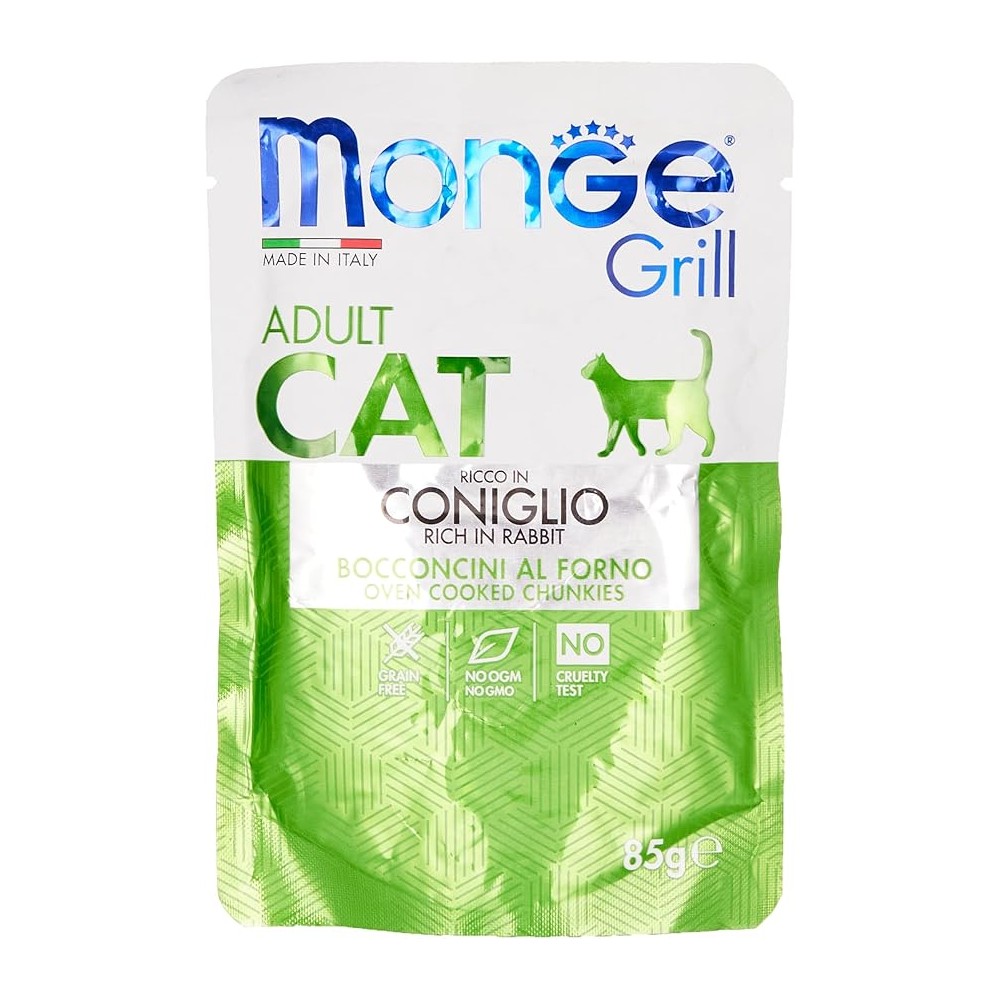 Monge Grill Bocconcini in Jelly – Ricco in Coniglio – Adult 85 gr cibo umido