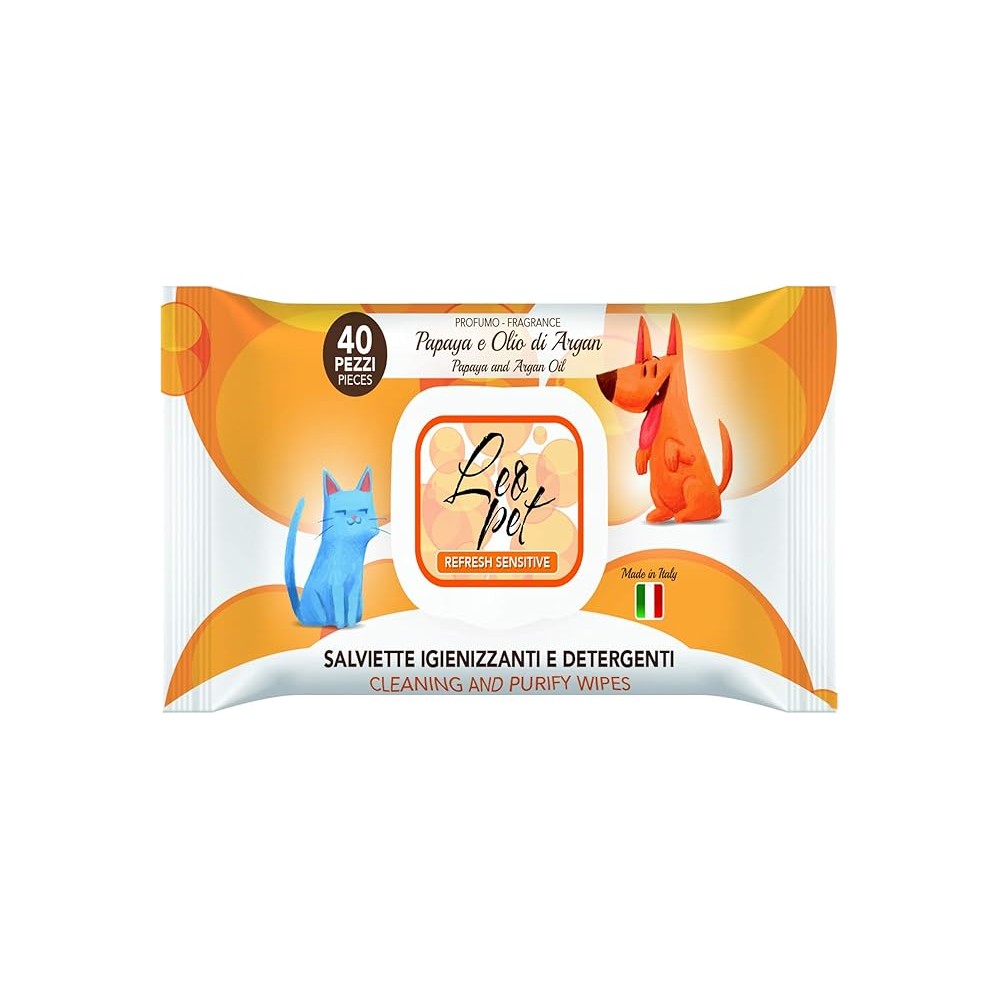 Leopet Salviette Olio Di Argan 40 Pz