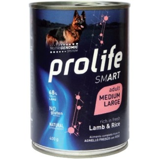 Prolife smart Cane Agnello e Riso  400 Gr cibo umido