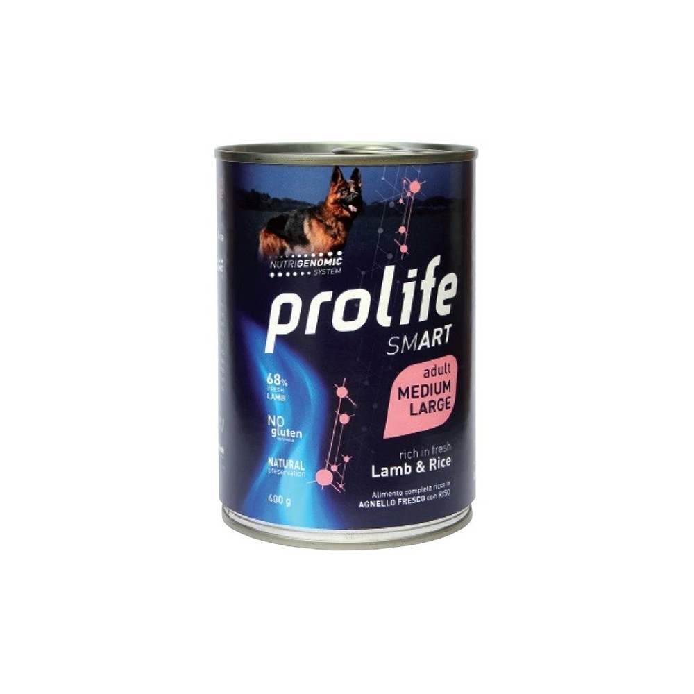 Prolife smart Cane Agnello e Riso  400 Gr cibo umido