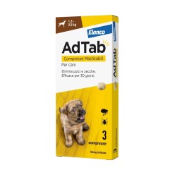 Elanco Adtab Dog Compresse 1.3-2.5Kg 3cpr