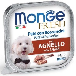 Monge Fresh patè e bocconcini Agnello 100 G  cibo umido