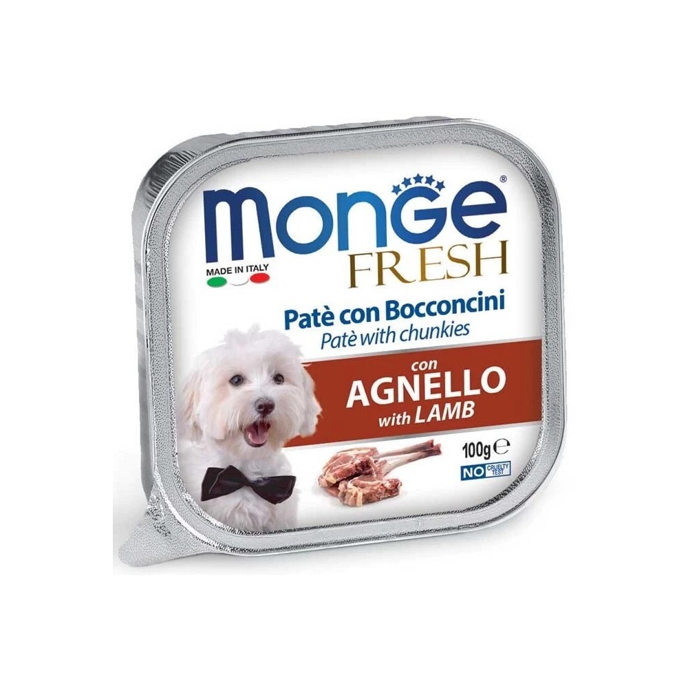 Monge Fresh patè e bocconcini Agnello 100 G  cibo umido