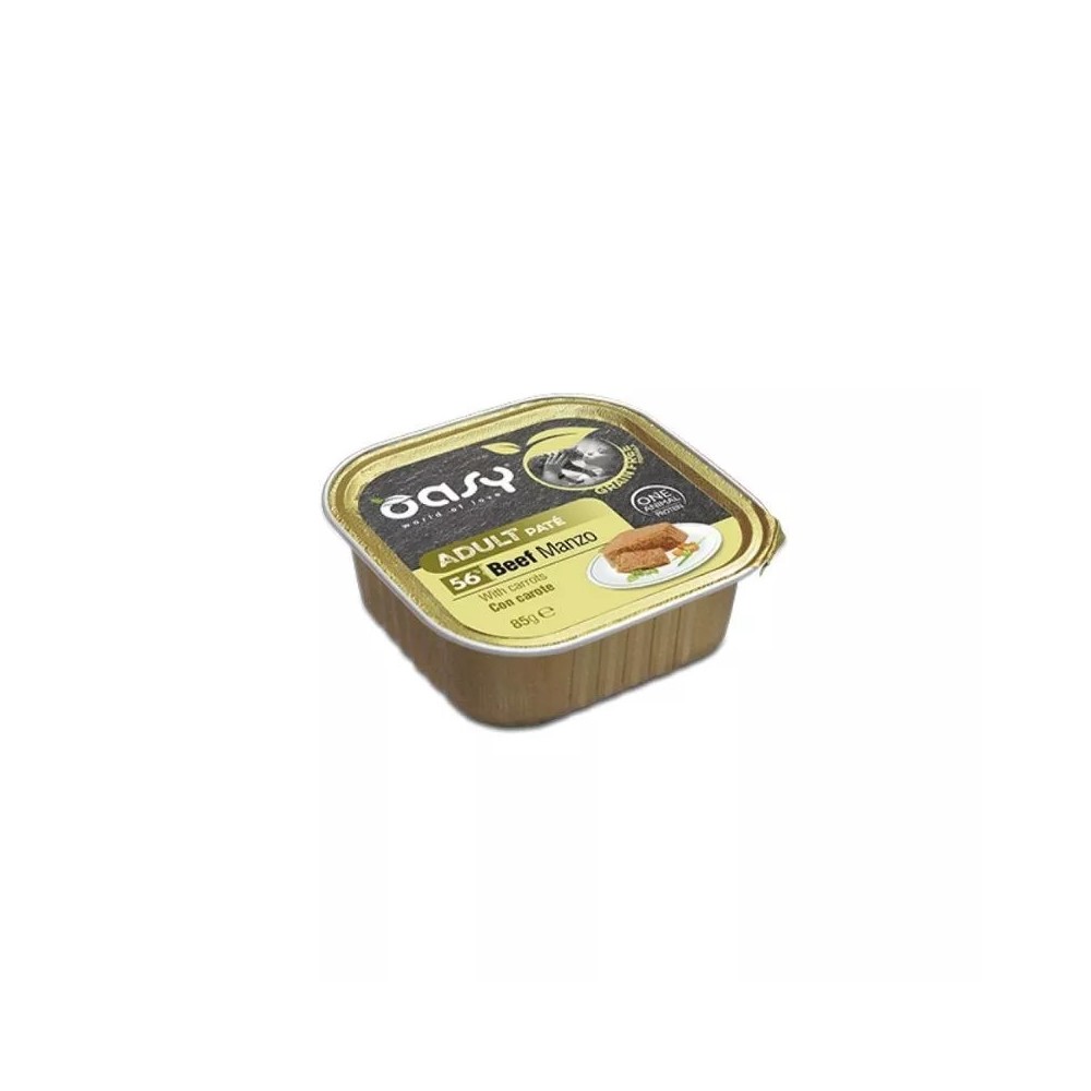 Oasy Cat Pate Gf Adult Manzo  85 Gr