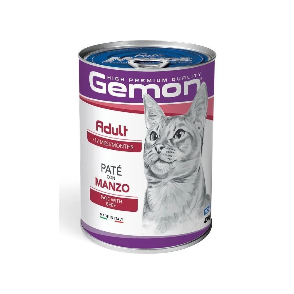 Gemon Cat Adult Pate Con Manzo 400 gr cibo umido