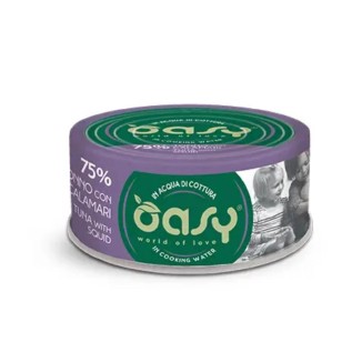 Oasy More Love Lattina Tonno Calamari 70 Gr cibo umido per gatti