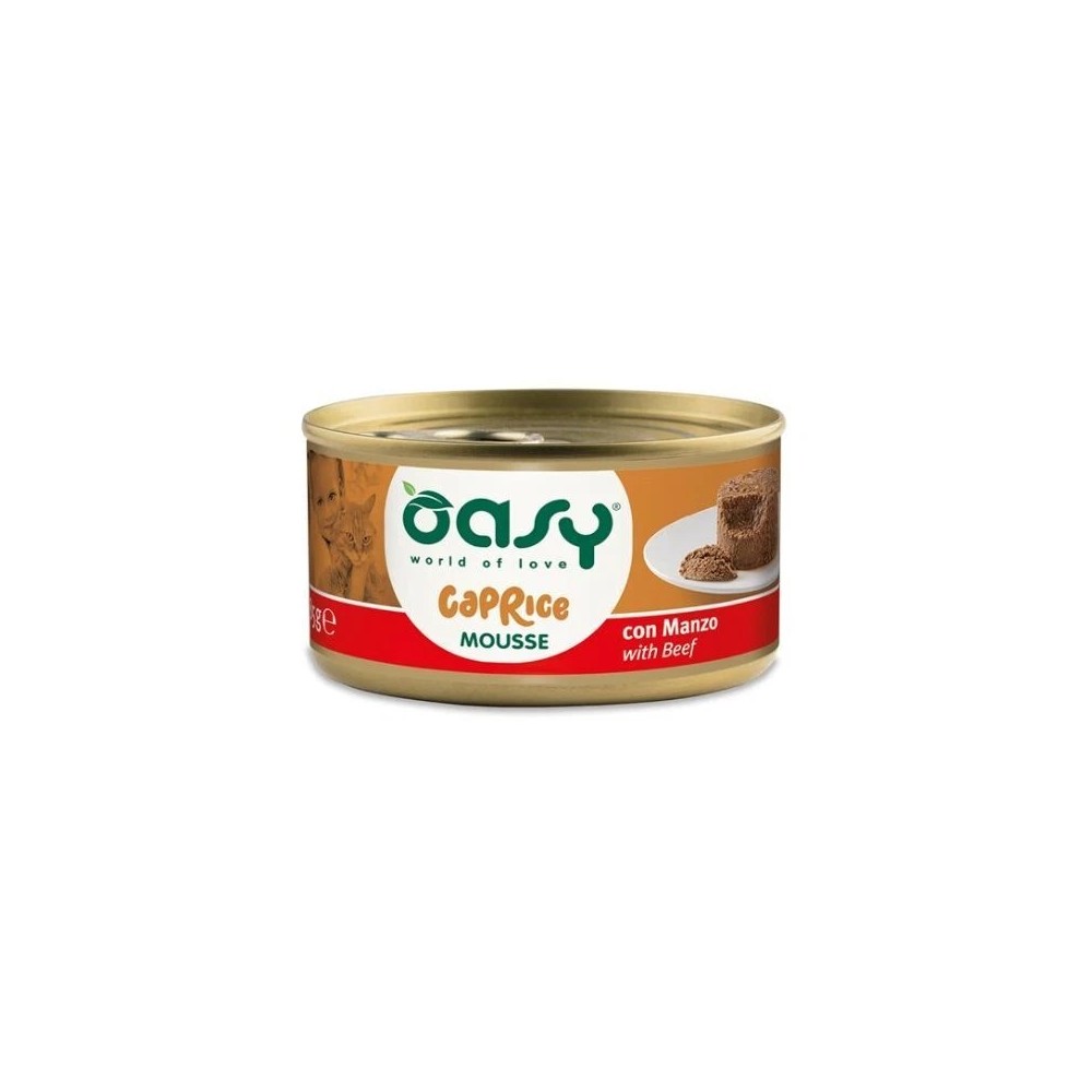 Oasy Mousse 70 Gr Manzo cibo umoido per gatti