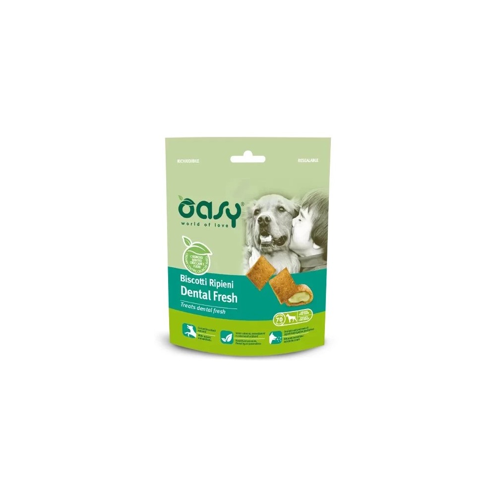 Oasy Snack Dog - Biscotti Ripieni Dental Fresh 70