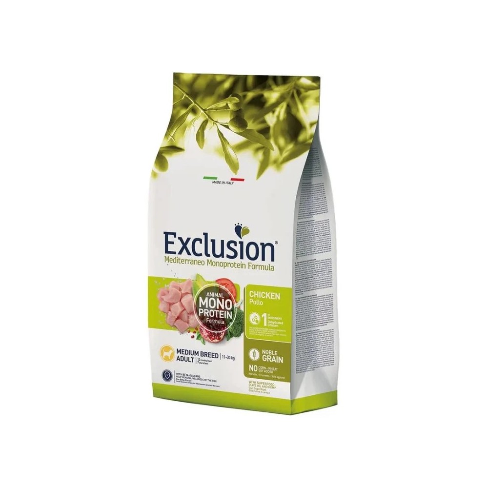 EXCLUSION  Monoproteico cibo per cani Adulti mini Pollo 500gr