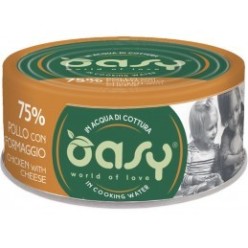 Oasy More Love Lattina Pollo Con Formaggio 70 Gr cibo umido per gatti