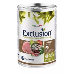 Exclusion Monoprotein Noble Grain cibo umido per cani adulti tacchino  400 Gr