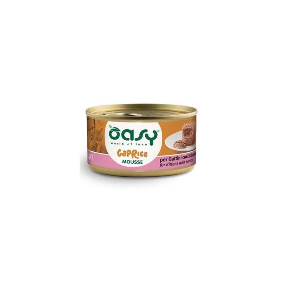 Oasy Mousse Salmone Per Gattini 70 Gr