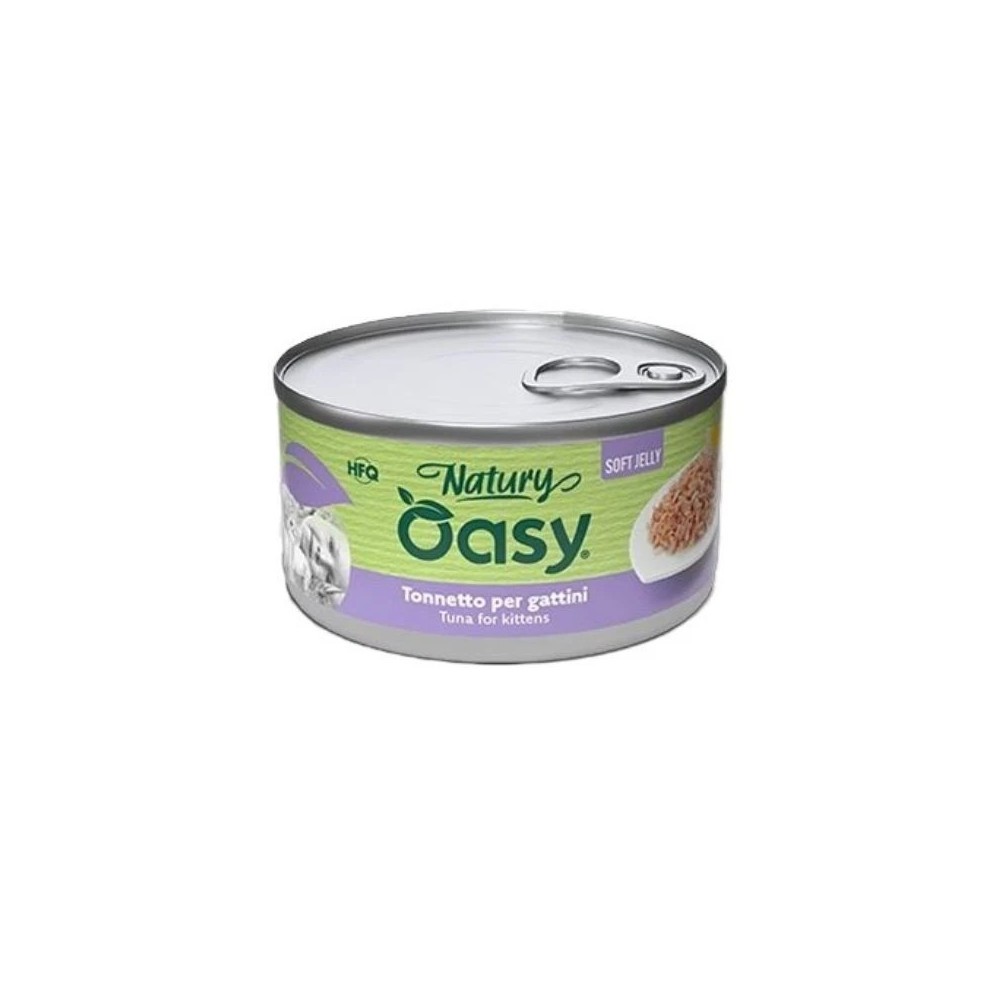Oasy Natury Softy Jelly 85 Gr Tonno Per Gattini cibo umido per gatti