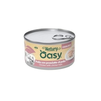 Oasy Cooking Broth  80 Gr Pollo/Prosciutto cibo umido per gatti