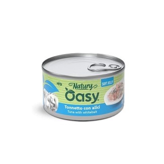 Oasy Natury Softy Jelly 85 Gr Tonno/Alici cibo umido per gatti