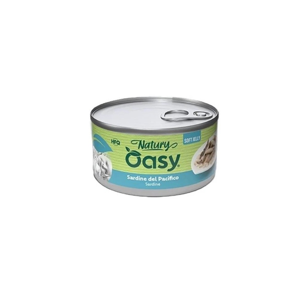 Oasy Natury Softy Jelly 85 Gr Sardine cibo umido per gatti