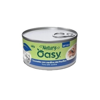 Oasy Natury Softy Jelly 85 Gr Tonno/Sardine cibo umido per gatti