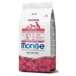 Monge Superpremium All Breeds Puppy Manzo e Riso 12 kg crocchette  Cane