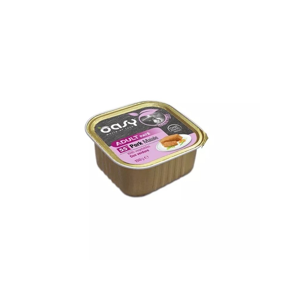 Oasy Dog Grain Free Maiale Con Verdure 150G cibo umido per cani