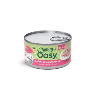Oasy Natury Softy Jelly 85 Gr Tonno/Salmone  cibo umido per gatti