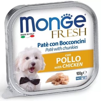 Monge Fresh patè con bocconcini Pollo 100 G cibo umido