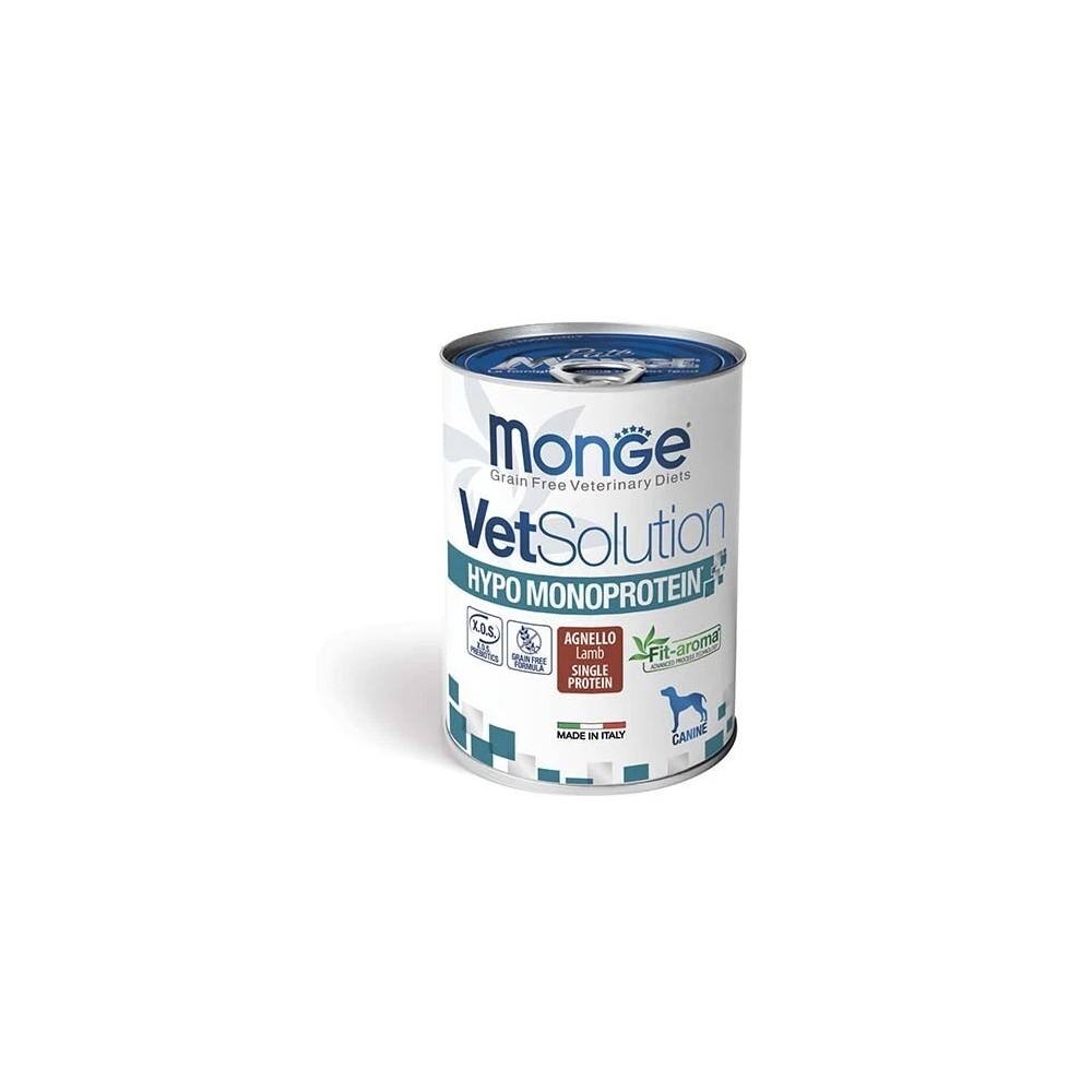 Monge VetSolution Hypo Monoproteico cibo umido per cani Agnello 400 Gr