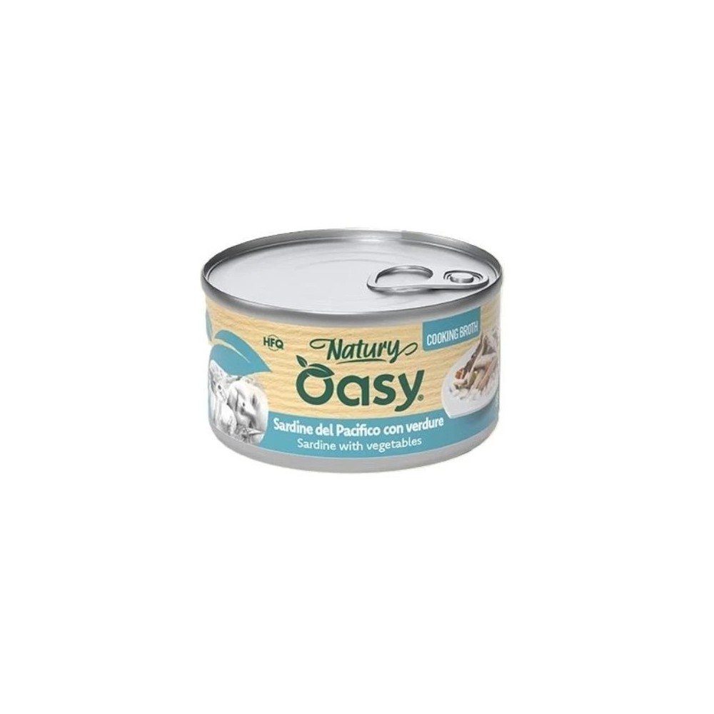Oasy Cooking Broth  80 Gr Sardine cibo umido per gatti