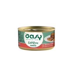 Oasy Caprice Terrine 85 Gr Manzo/Carote cibo umido per gatti