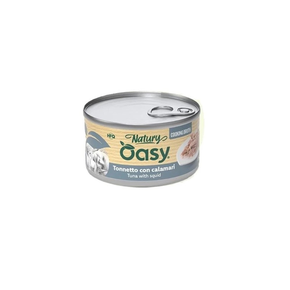 Oasy Cooking Broth  80 Gr Tonno/Calamari  cibo umido per gatti