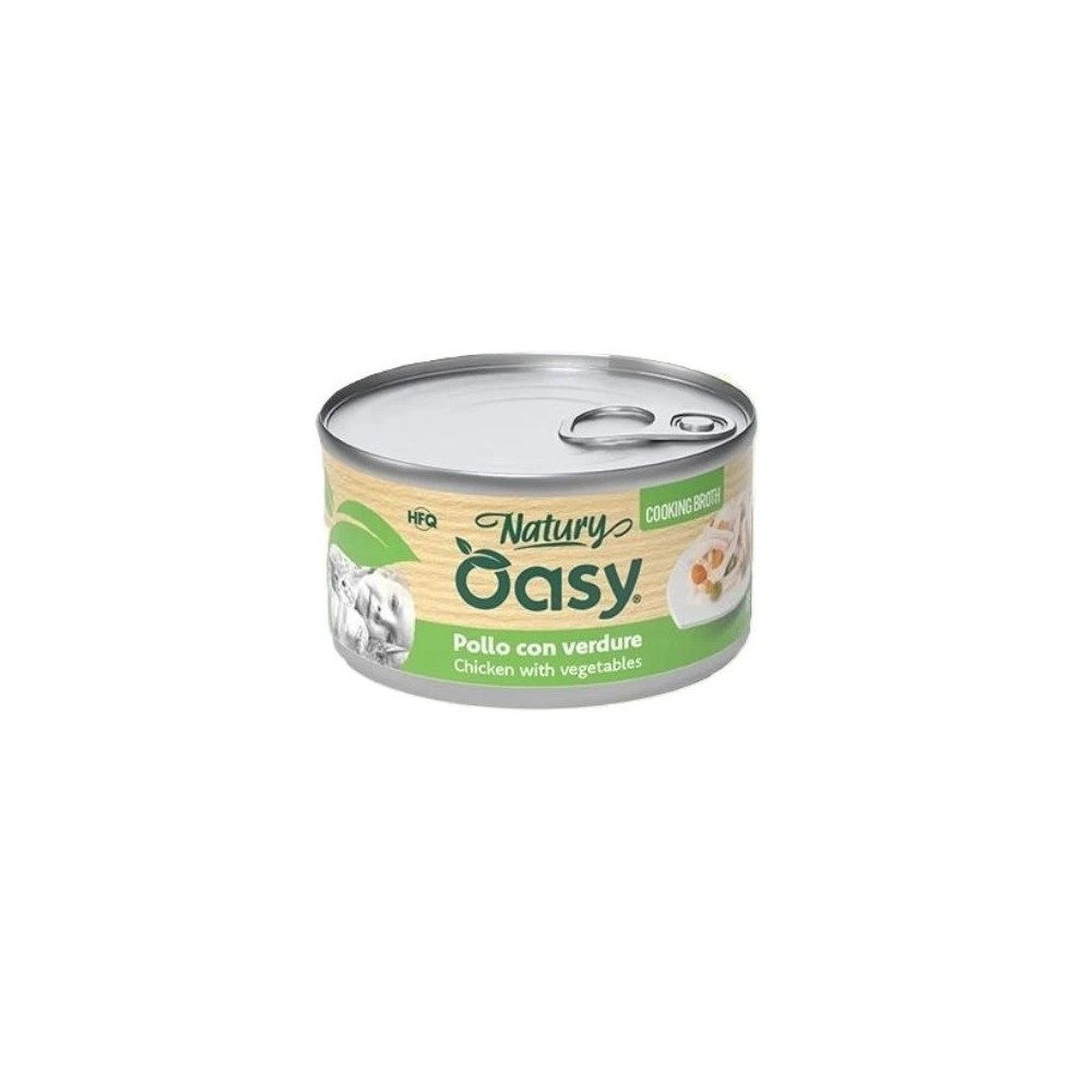 Oasy Cooking Broth  80 Gr Pollo/Verdure  cibo umido per gatti