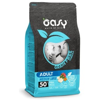 Oasy Grain Free Crocchette Cane  Mini  al pesce 2.5 Kg