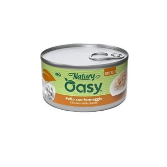 Oasy Natury Softy Jelly 85 Gr Pollo/Formaggio  cibo umido per gatti