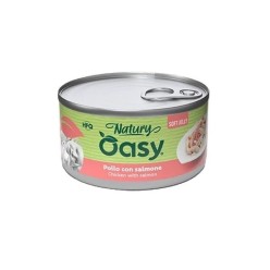 Oasy Natury Softy Jelly 85 Gr Pollo/Salmone  cibo umido per gatti