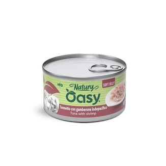 Oasy Natury Softy Jelly 85 Gr Tonno/Gamberone  cibo umido per gatti
