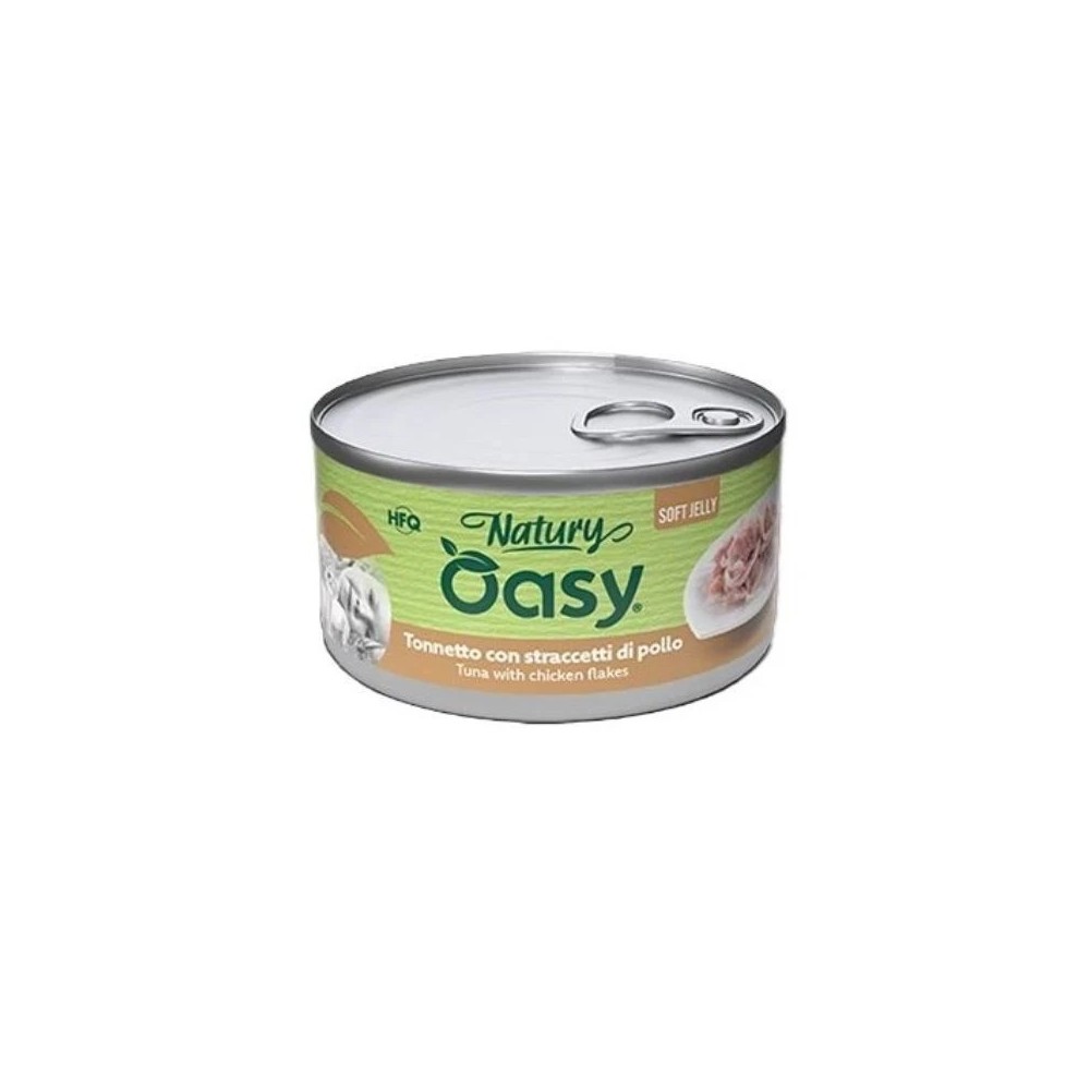 Oasy Natury Softy Jelly 85 Gr Tonno/Pollo cibo umido per gatti